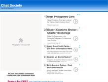 Tablet Screenshot of chatsociety.com